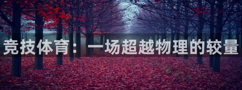 yy易游官网下载平台注册流程视频：竞技体育：一场超越